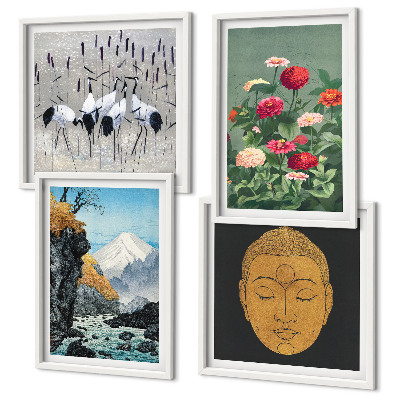 Pripravljena stenska galerija Japonska narava in japonski slog