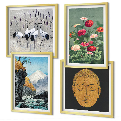 Pripravljena stenska galerija Japonska narava in japonski slog