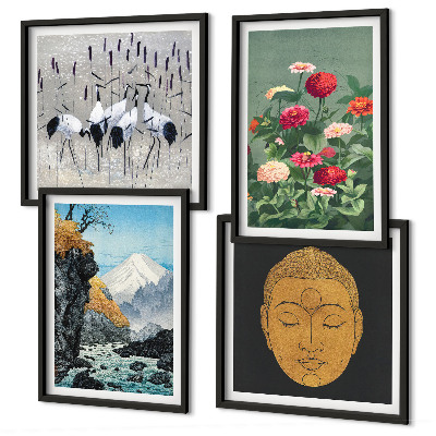Pripravljena stenska galerija Japonska narava in japonski slog