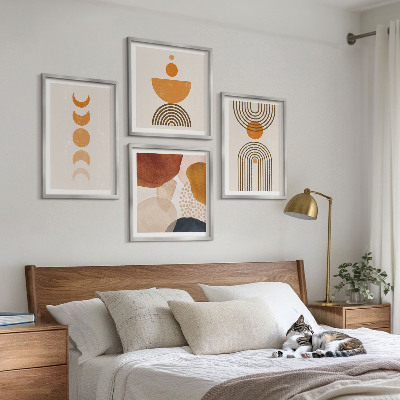 Pripravljena stenska galerija Minimalistične dekoracije v boho slogu