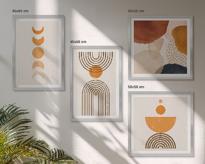 Pripravljena stenska galerija Minimalistične dekoracije v boho slogu