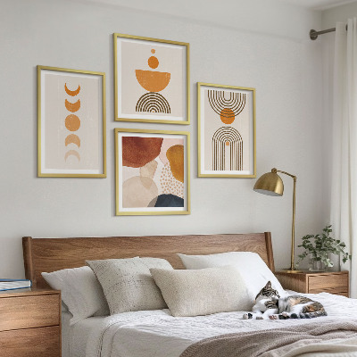 Pripravljena stenska galerija Minimalistične dekoracije v boho slogu