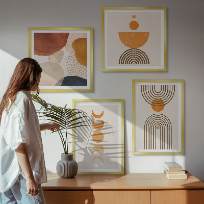 Pripravljena stenska galerija Minimalistične dekoracije v boho slogu