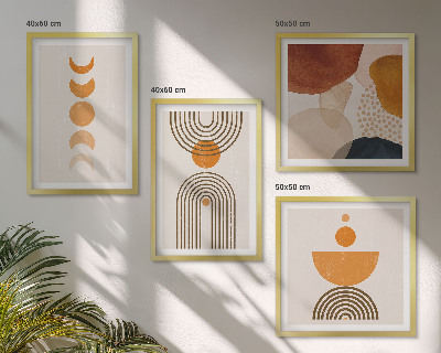 Pripravljena stenska galerija Minimalistične dekoracije v boho slogu