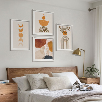 Pripravljena stenska galerija Minimalistične dekoracije v boho slogu