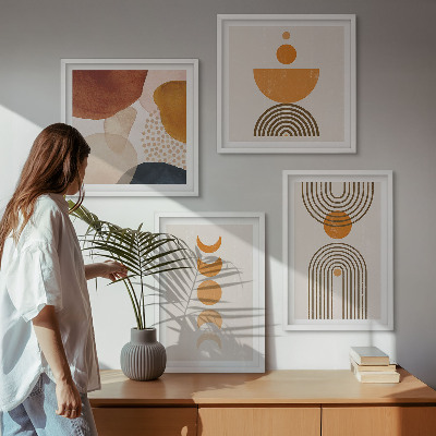 Pripravljena stenska galerija Minimalistične dekoracije v boho slogu