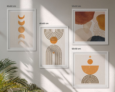 Pripravljena stenska galerija Minimalistične dekoracije v boho slogu