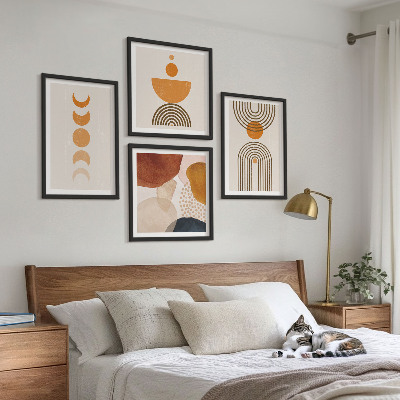 Pripravljena stenska galerija Minimalistične dekoracije v boho slogu