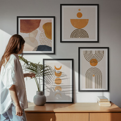 Pripravljena stenska galerija Minimalistične dekoracije v boho slogu