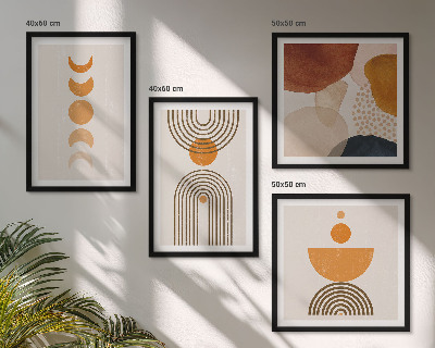 Pripravljena stenska galerija Minimalistične dekoracije v boho slogu