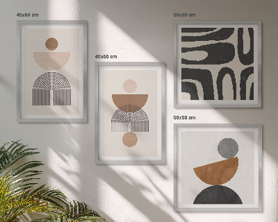 Pripravljena stenska galerija Abstraktni boemski dizajn