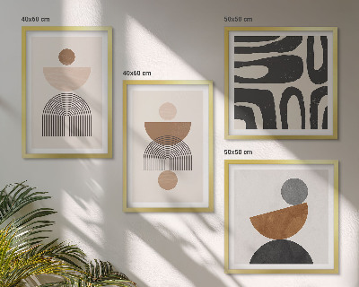 Pripravljena stenska galerija Abstraktni boemski dizajn