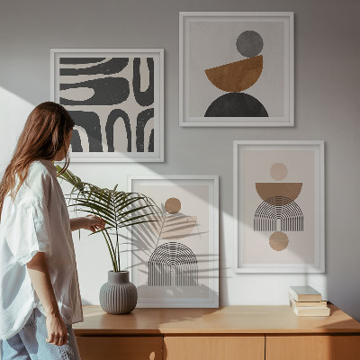 Pripravljena stenska galerija Abstraktni boemski dizajn