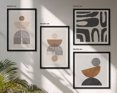 Pripravljena stenska galerija Abstraktni boemski dizajn