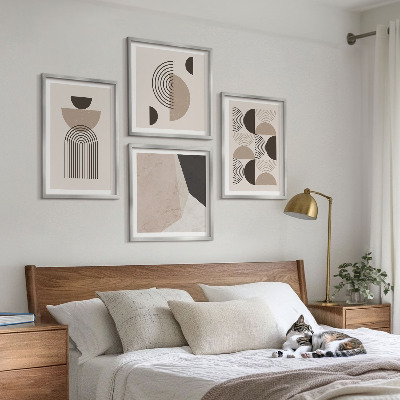 Pripravljena stenska galerija Abstraktni geometrijski vzorci