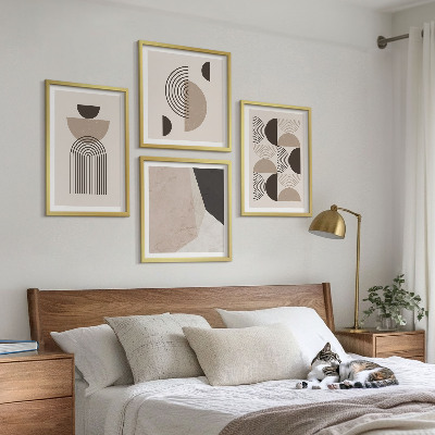 Pripravljena stenska galerija Abstraktni geometrijski vzorci