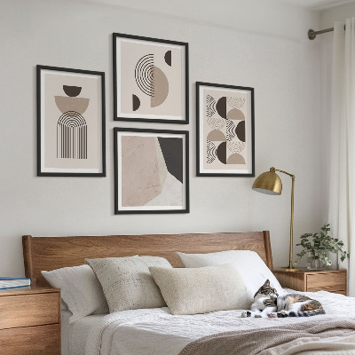 Pripravljena stenska galerija Abstraktni geometrijski vzorci