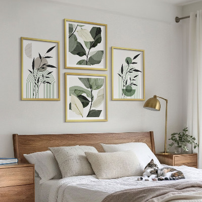 Komplet slik nad zofo Boho rastlinske kompozicije