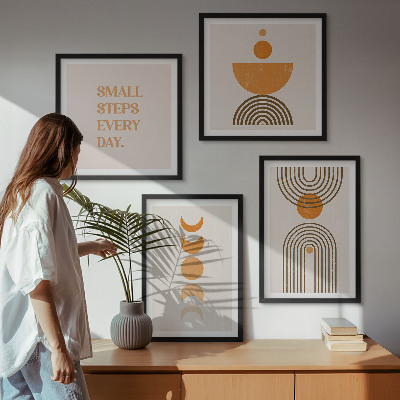 Komplet slik nad zofo Minimalistični boho vzorci
