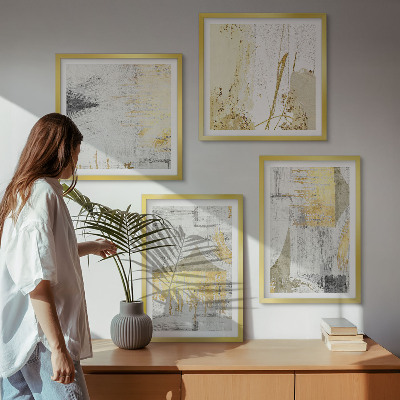 Pripravljena stenska galerija Abstraktni minimalistični vzorci