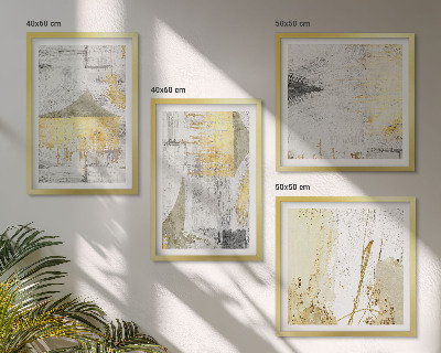 Pripravljena stenska galerija Abstraktni minimalistični vzorci