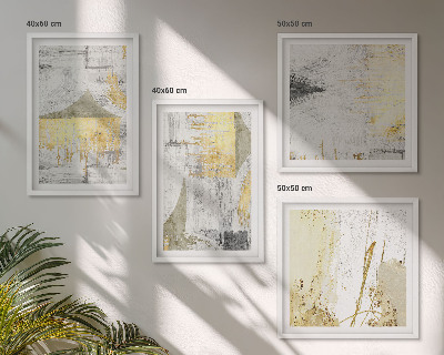 Pripravljena stenska galerija Abstraktni minimalistični vzorci