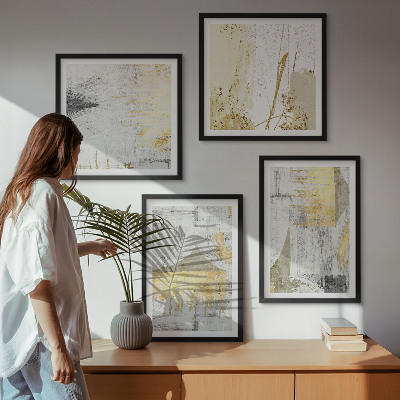 Pripravljena stenska galerija Abstraktni minimalistični vzorci