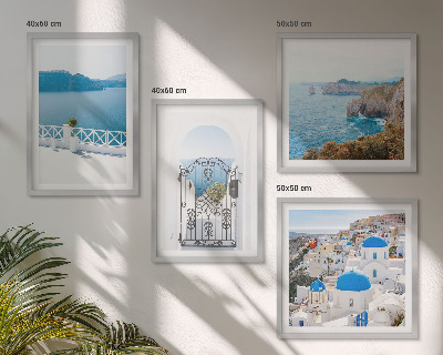 Pripravljena stenska galerija Morska arhitektura Grčije