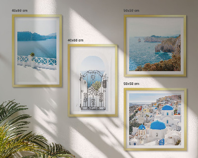 Pripravljena stenska galerija Morska arhitektura Grčije