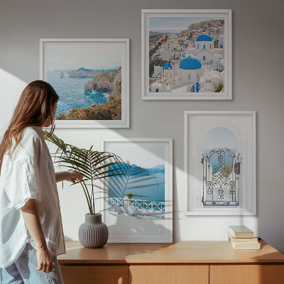 Pripravljena stenska galerija Morska arhitektura Grčije
