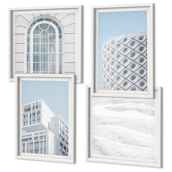 Pripravljena stenska galerija Geometrija sodobne arhitekture