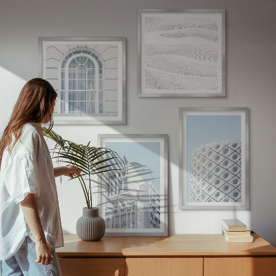 Pripravljena stenska galerija Geometrija sodobne arhitekture