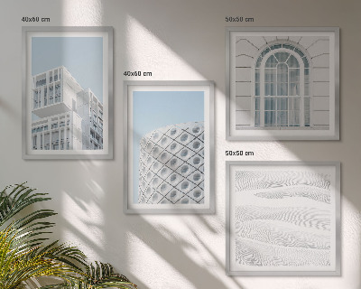 Pripravljena stenska galerija Geometrija sodobne arhitekture