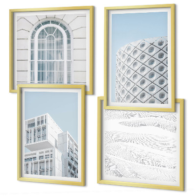 Pripravljena stenska galerija Geometrija sodobne arhitekture