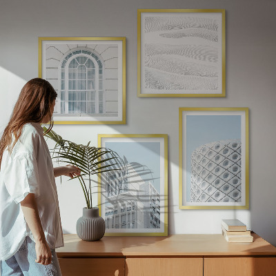 Pripravljena stenska galerija Geometrija sodobne arhitekture