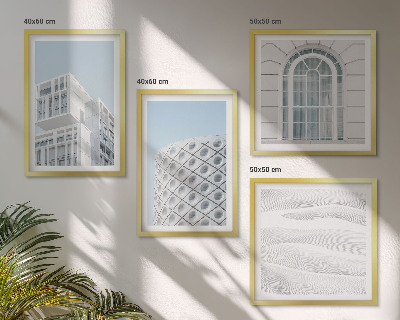 Pripravljena stenska galerija Geometrija sodobne arhitekture