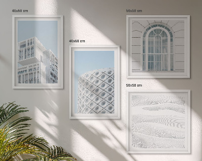 Pripravljena stenska galerija Geometrija sodobne arhitekture