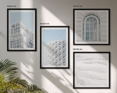 Pripravljena stenska galerija Geometrija sodobne arhitekture