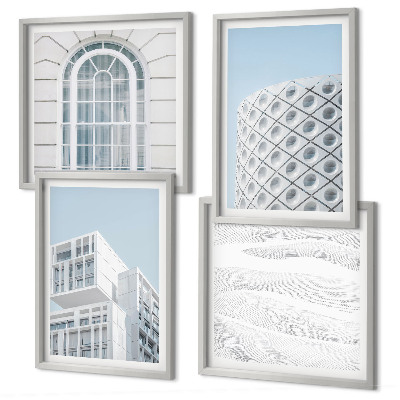 Pripravljena stenska galerija Geometrija sodobne arhitekture