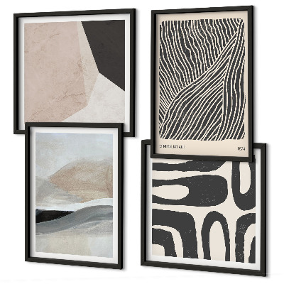 Pripravljena stenska galerija Abstraktni vzorci dekoracije v boemskem slogu