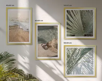 Stenska galerija pripravljen komplet s sončnimi očali za na plažo