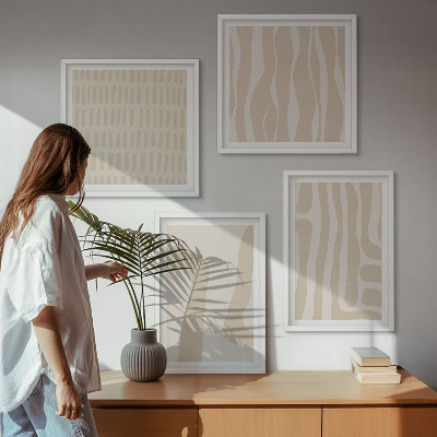 Pripravljena stenska galerija Abstraktni boemski vzorci in oblike