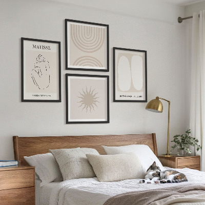 Set 4 slik v okvirju Elegantne minimalistične linije