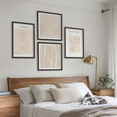 Pripravljena stenska galerija Zbirka minimalističnih oblik