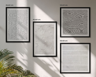 Set 4 slik v okvirju Geometrijske strukture peščenih vzorcev