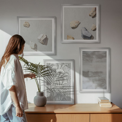 Pripravljena stenska galerija Moderne minimalistične teksture