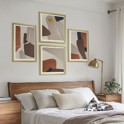 Pripravljena stenska galerija Abstraktne moderne oblike