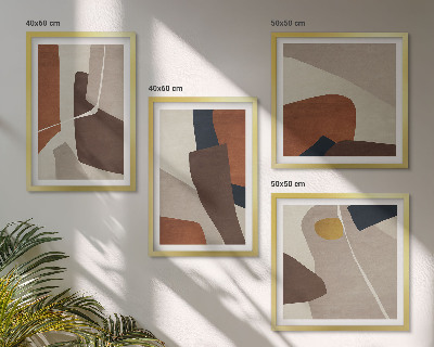 Pripravljena stenska galerija Abstraktne moderne oblike