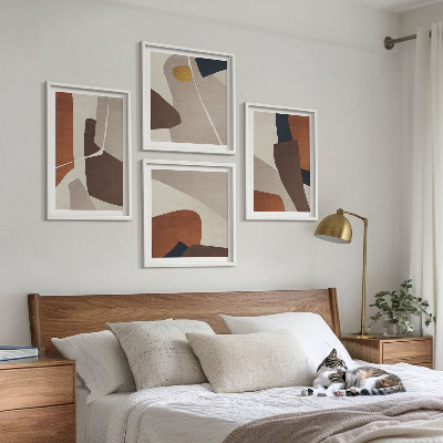 Pripravljena stenska galerija Abstraktne moderne oblike
