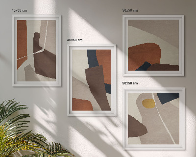Pripravljena stenska galerija Abstraktne moderne oblike
